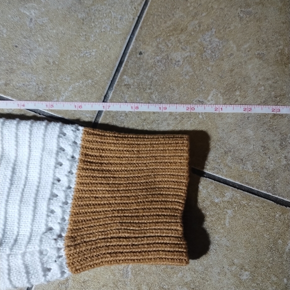 Women's Stripped Cropped Multicolored Knit V Neck Hoody Size 2XL - Picture 13 of 13